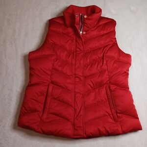 Women's Red Quilted Vest